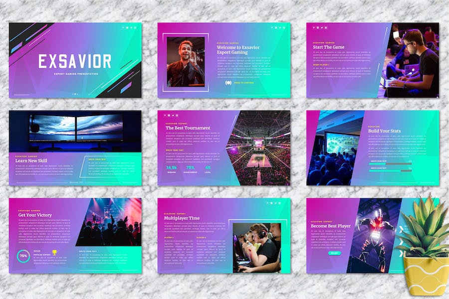 游戏活动策划keynote模板 - 顶尖PPT