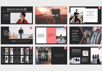 时尚产品目录品牌推广营销方案Keynote模板 - 顶尖PPT