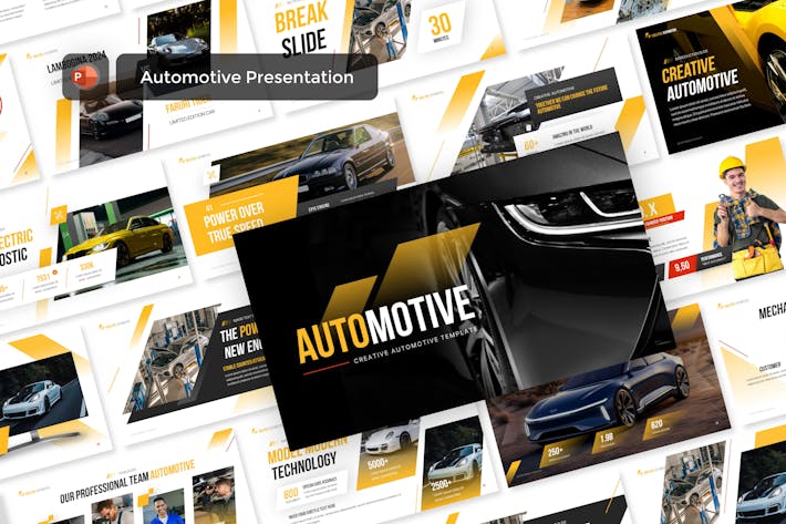 创意汽车展示PPT模板 - 顶尖PPT