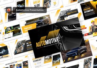 创意汽车展示PPT模板 - 顶尖PPT