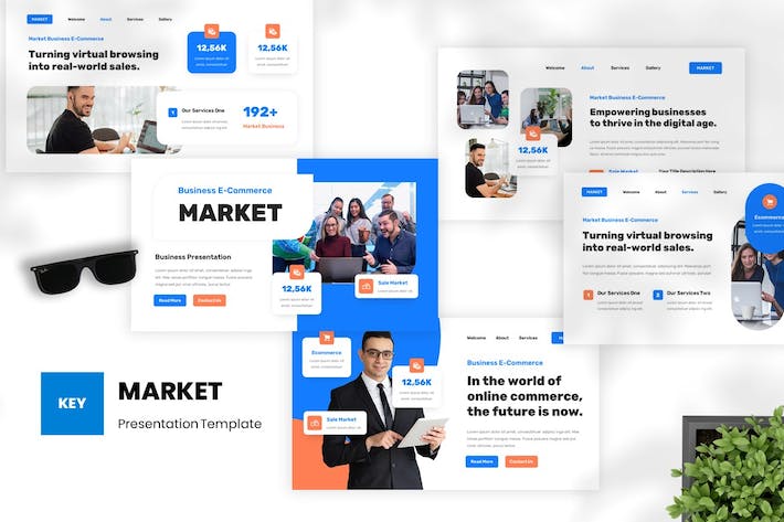 电商商务平台运营推广Keynote模板 - 顶尖PPT