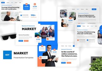 电商商务平台运营推广Keynote模板 - 顶尖PPT