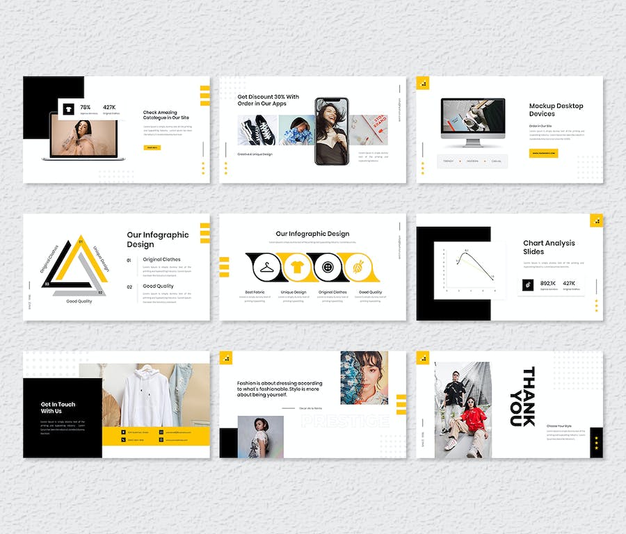 时尚领域威望主题PPT模板 - 顶尖PPT