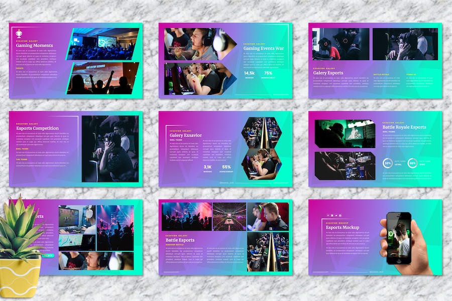 游戏活动策划keynote模板 - 顶尖PPT