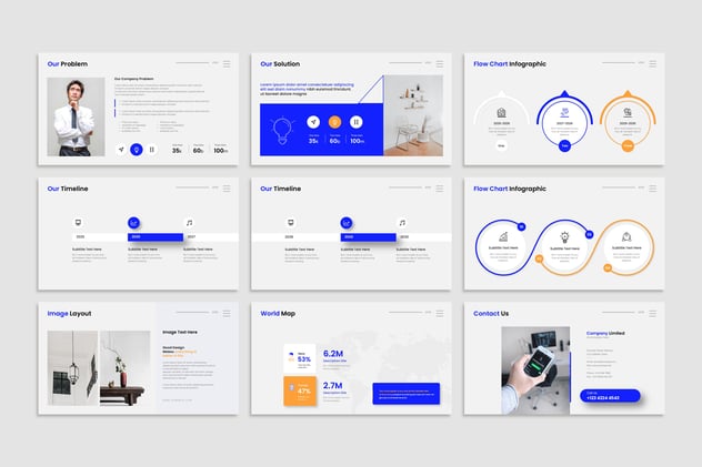 新拟态设计欧美商业风格投资PPT模板 - 顶尖PPT