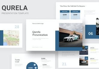 扁平化极简风格新能源电动汽车公司团队介绍管理keynote模板 - 顶尖PPT