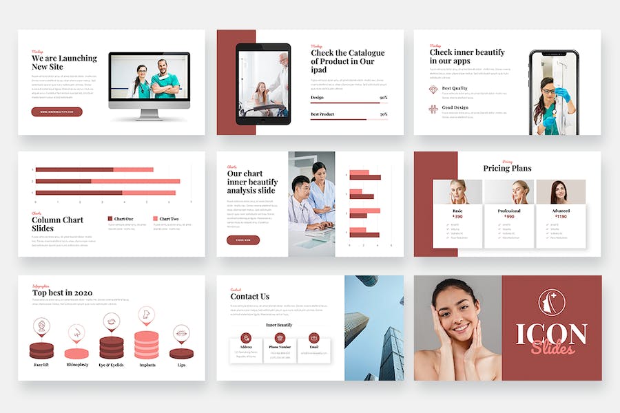 美妆品牌宣传产品介绍PPT模板 - 顶尖PPT