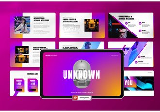 未来科技AI人工智能Powerpoint模板 - 顶尖PPT