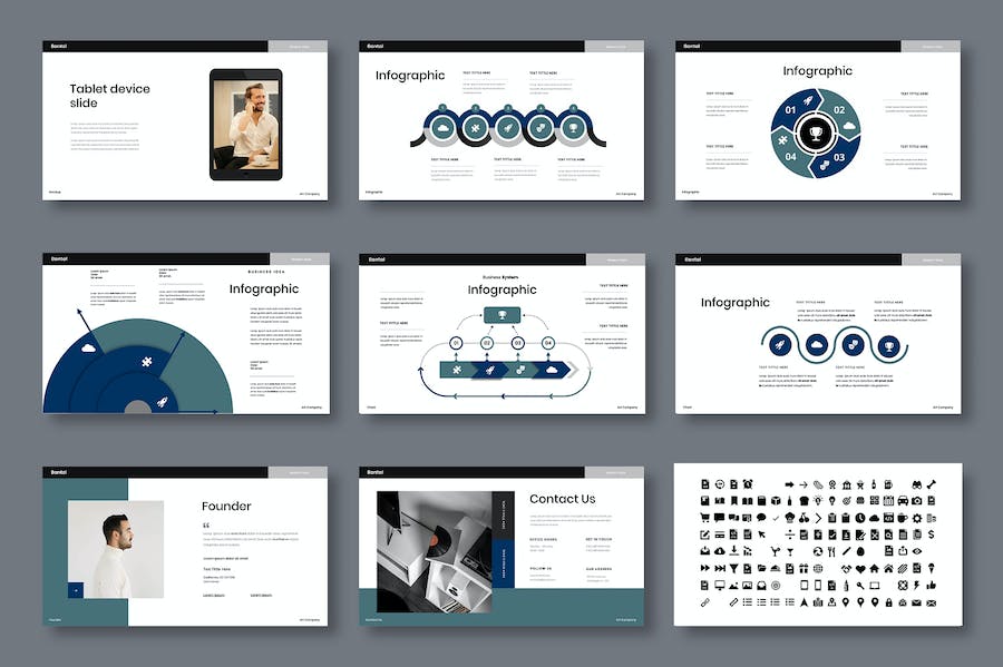 商务业务工作总结汇报Keynote模板 - 顶尖PPT