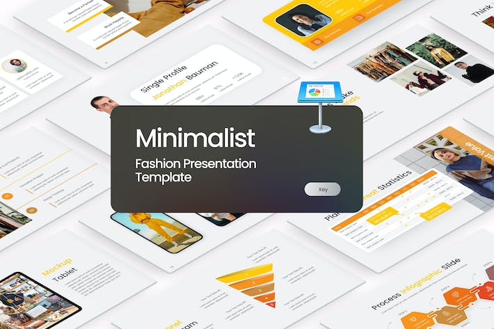 时尚美学极简风格keynote模板 - 顶尖PPT
