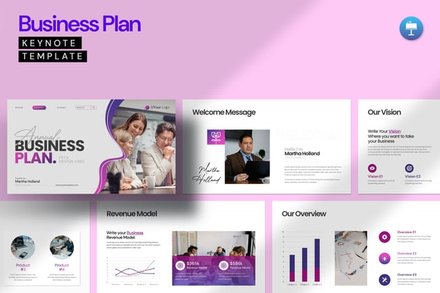 商业计划融资演讲说明Keynote模板 - 顶尖PPT