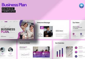 商业计划融资演讲说明Keynote模板 - 顶尖PPT