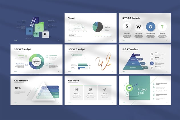 商业提案工作汇报总结PPT模板 - 顶尖PPT