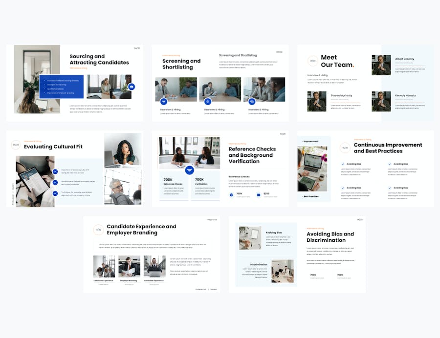 求职面试招聘行业技巧分享PPT模板 - 顶尖PPT