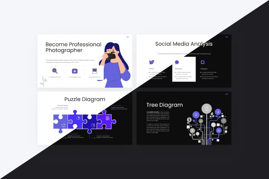 极简主义欧美多用途PPT模板 - 顶尖PPT