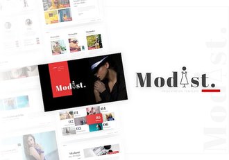 时尚简约流行风格PPT模板 - 顶尖PPT