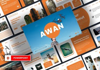 无人机产品介绍航空摄影PPT模板 - 顶尖PPT