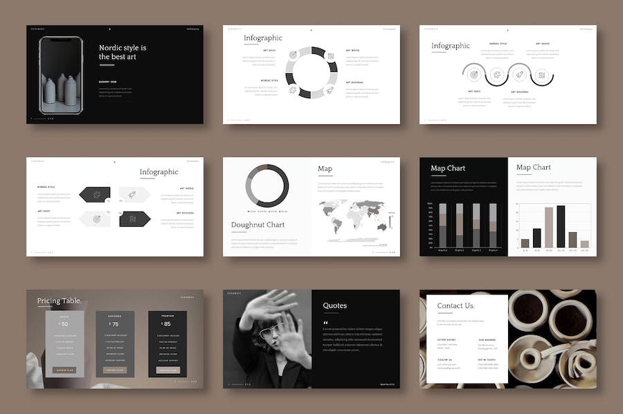 简单简约商务风格PPT模板 - 顶尖PPT