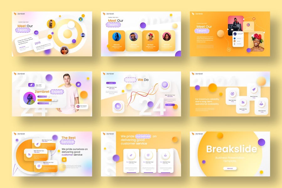 创意商务企业品牌展示PPT模板 - 顶尖PPT