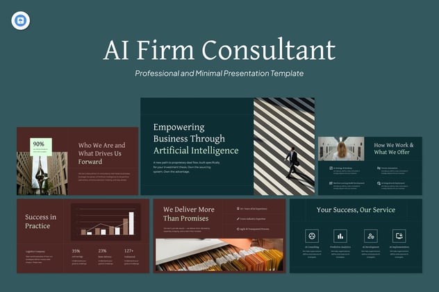 人工智能顾问公司业务宣讲Keynote演讲模板 - 顶尖PPT