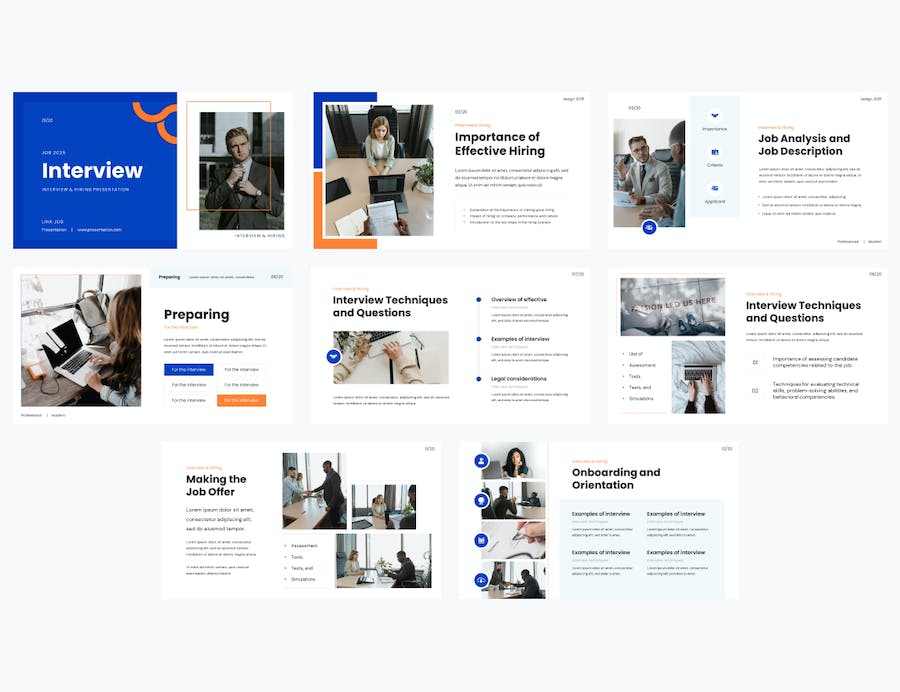 求职面试招聘行业技巧分享PPT模板 - 顶尖PPT