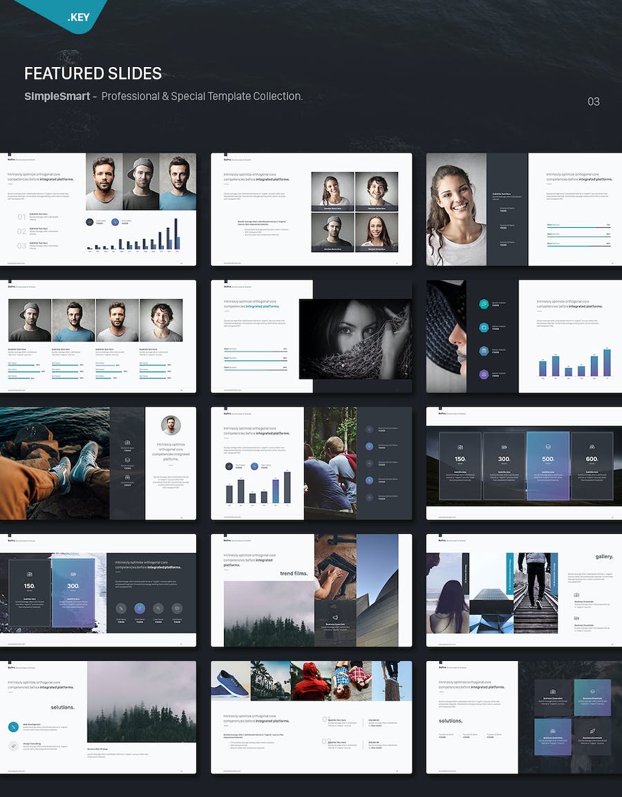 创意业务合作商业计划商务keynote模板 - 顶尖PPT