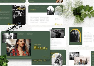 时尚美妆品牌推广PPT模板 - 顶尖PPT