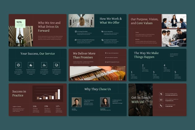 人工智能顾问公司业务宣讲Keynote演讲模板 - 顶尖PPT