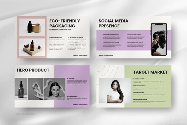 专业头发护理服务宣传展示Keynote模板 - 顶尖PPT