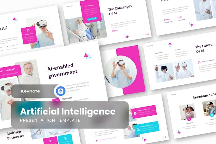 人工智能AI科技keynote模板 - 顶尖PPT