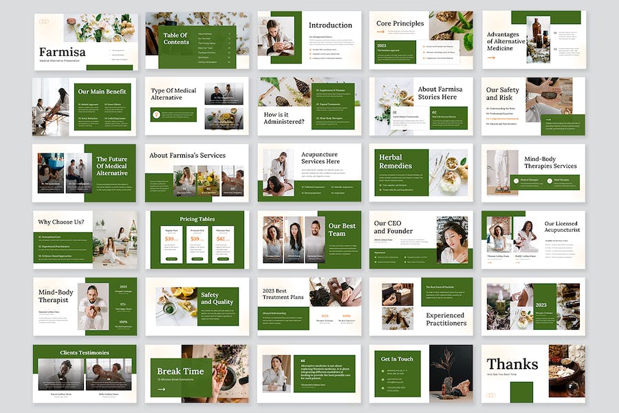 医疗诊疗替代方案展示PPT模板 - 顶尖PPT