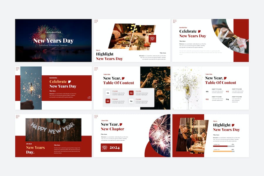 新年主题贺岁祝福文化展示PPT模板 - 顶尖PPT