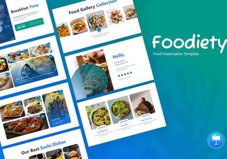 食品美食介绍展示keynote模板 - 顶尖PPT