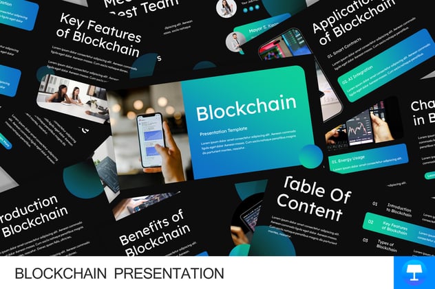 区块链金融科技keynote模板 - 顶尖PPT