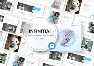 AI人工智能机器人keynote模板 - 顶尖PPT