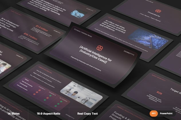初创公司人工智能PPT模板 - 顶尖PPT