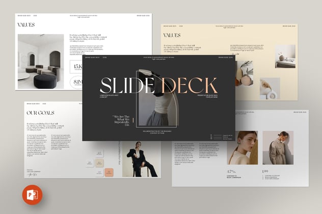 复古风时尚简约风格PPT模板 - 顶尖PPT