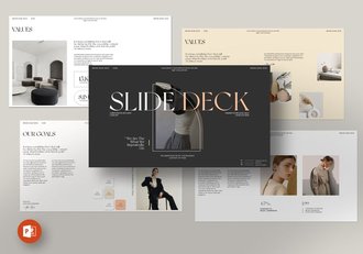 复古风时尚简约风格PPT模板 - 顶尖PPT