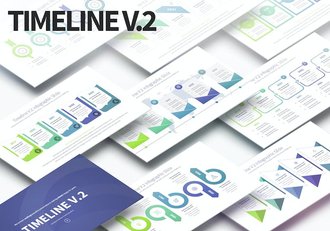 时间表流程信息图表PPT模板 - 顶尖PPT