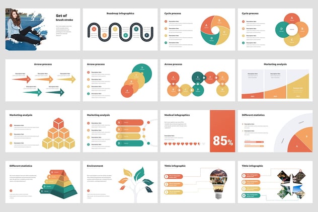 创意初创公司解决方案动画PPT模板 - 顶尖PPT