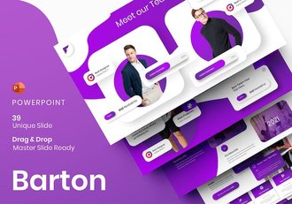 紫色商业计划团队介绍项目合作营销通用PPT模板 - 顶尖PPT