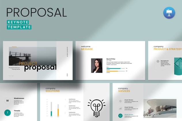 项目提案商业计划书Keynote模板 - 顶尖PPT