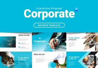 企业互动信息图表keynote模板 - 顶尖PPT