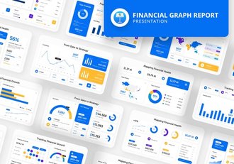 可视化财务数据展示图形图表keynote模板 - 顶尖PPT