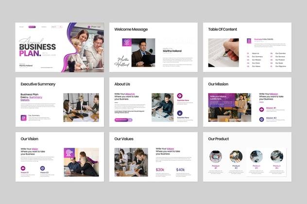 商业计划融资演讲说明Keynote模板 - 顶尖PPT