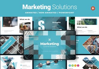 营销峰会动画解决方案PPT模板 - 顶尖PPT