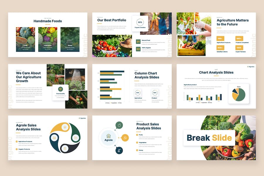 农业有机农场PPT模板 - 顶尖PPT