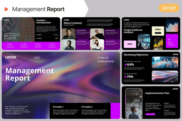 企业管理报告PPT模板 - 顶尖PPT