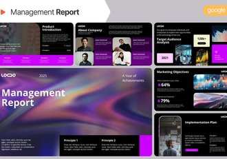 企业管理报告PPT模板 - 顶尖PPT