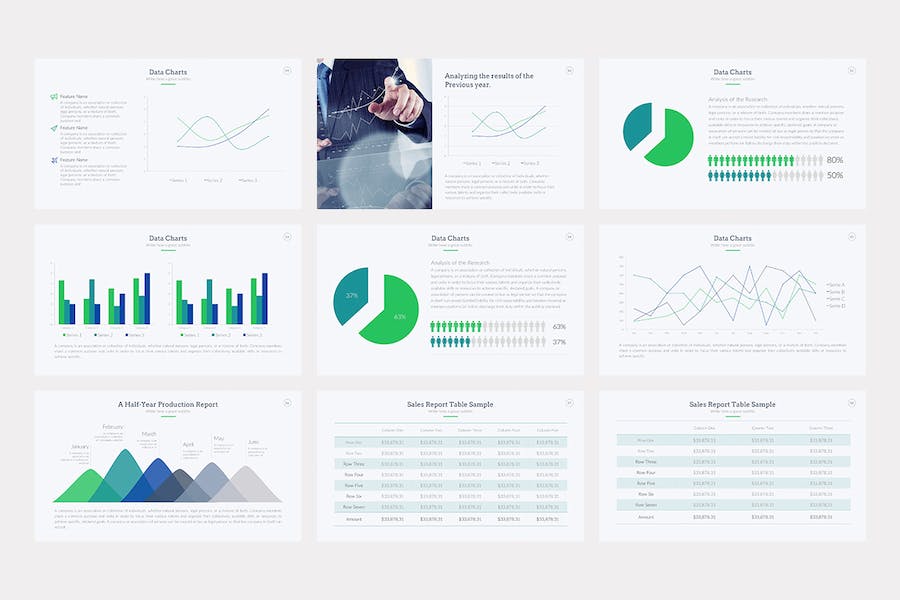蓝色大气商业计划年总结企业合作团队介绍多用途keynote模板 - 顶尖PPT